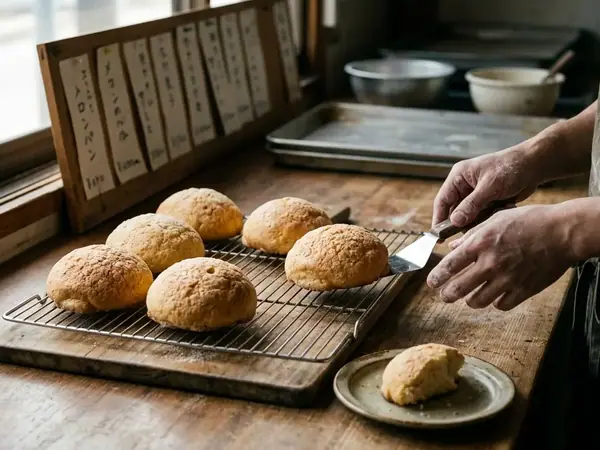 焼きたては本当に一番おいしいのか:メロンパンは「粗熱30分後」が最高という主張
